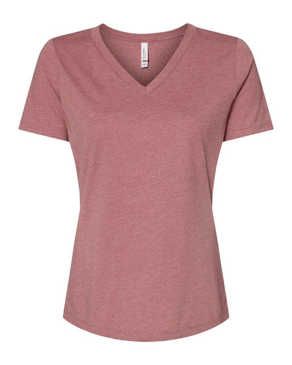 BELLA + CANVAS® Women's Relaxed Heather CVC V-Neck Short Sleeve T-Shirt - 6405CVC